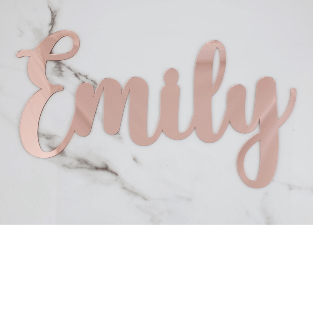 Acrylic Custom Name Script Plaque