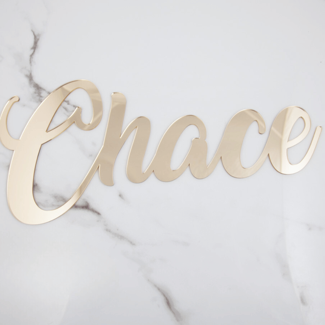 Acrylic Custom Name Script Plaque