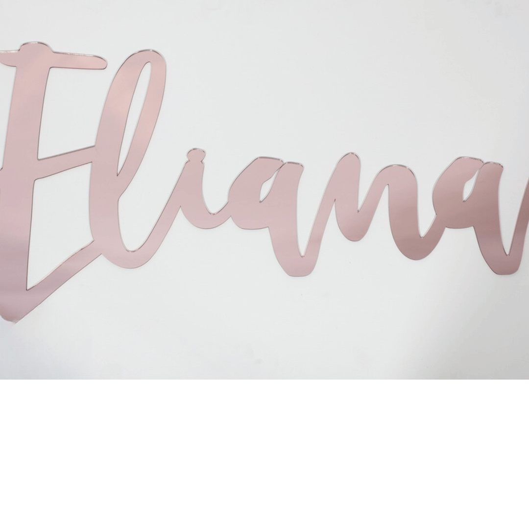 Acrylic Custom Name Script Plaque