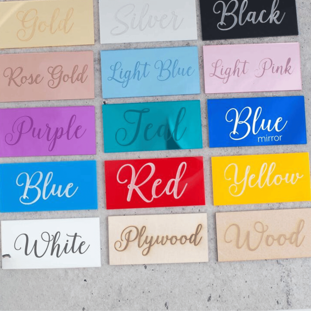 Acrylic Custom Name Script Plaque