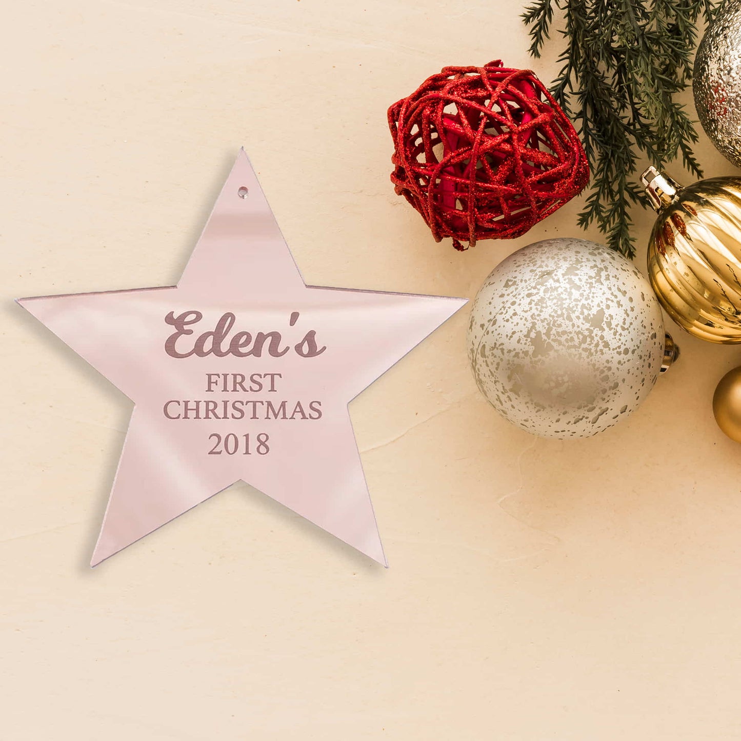 First Christmas Star Ornament