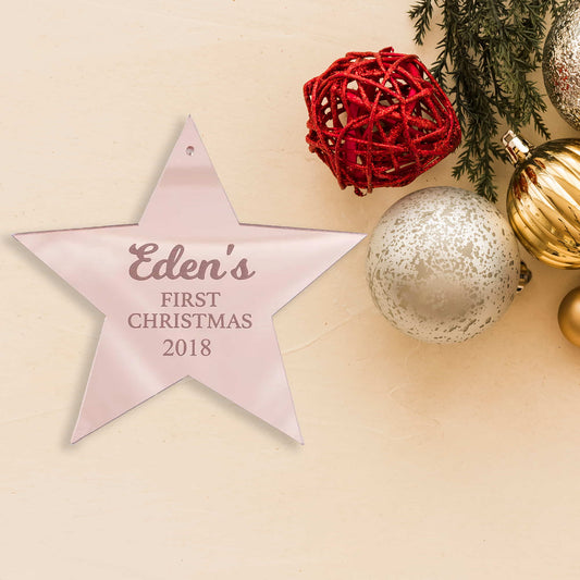 First Christmas Star Ornament