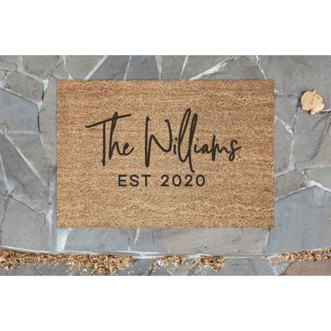 Personalised Anniversary Door Mat