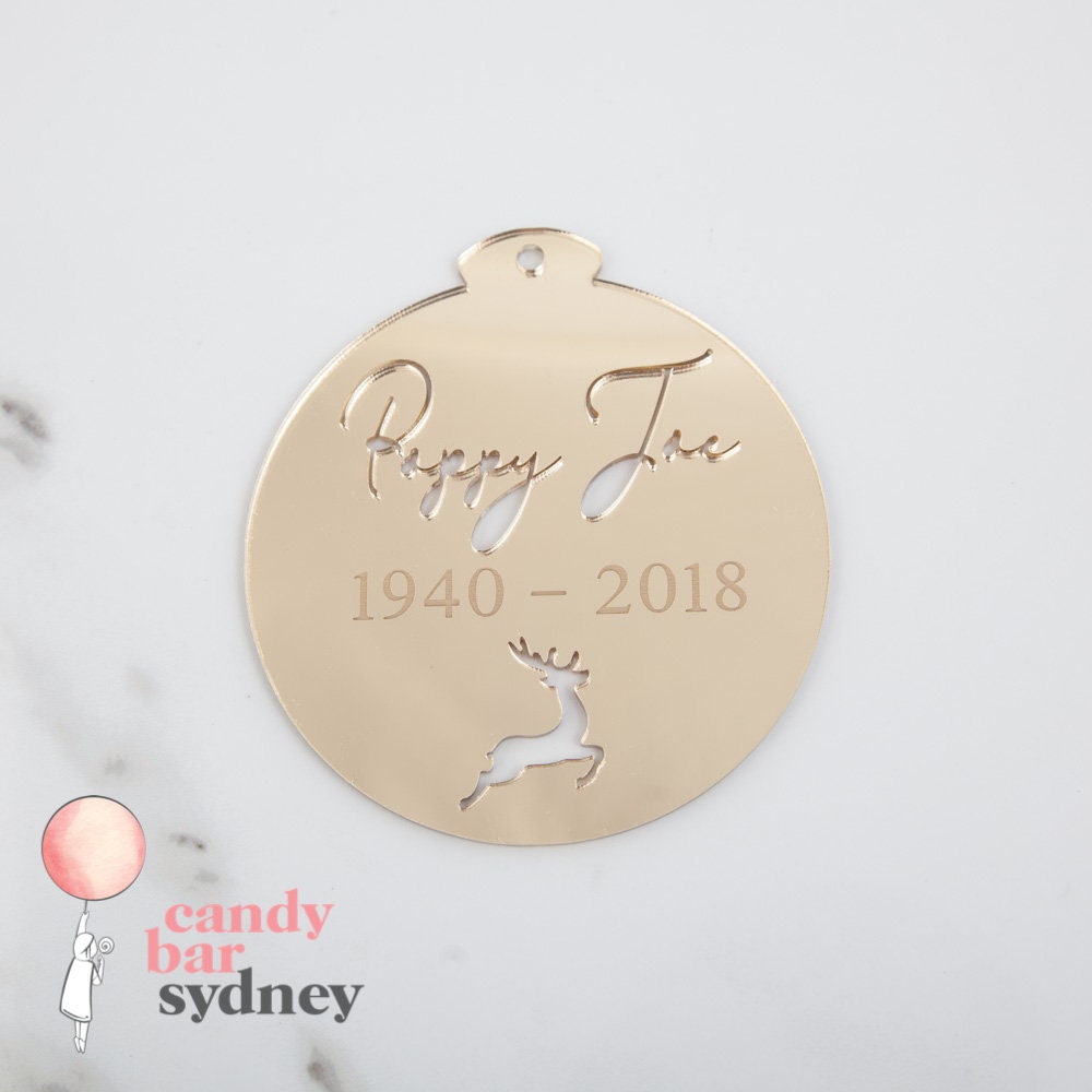 Personalised Christmas Bauble - Christmas Tree Ornaments - Custom Gifts - Letterfy