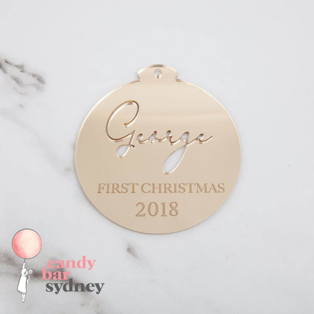 Personalised Christmas Bauble - Christmas Tree Ornaments - Custom Gifts - Letterfy