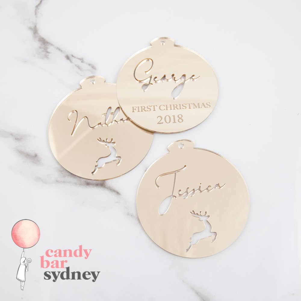Personalised Christmas Bauble - Christmas Tree Ornaments - Custom Gifts - Letterfy