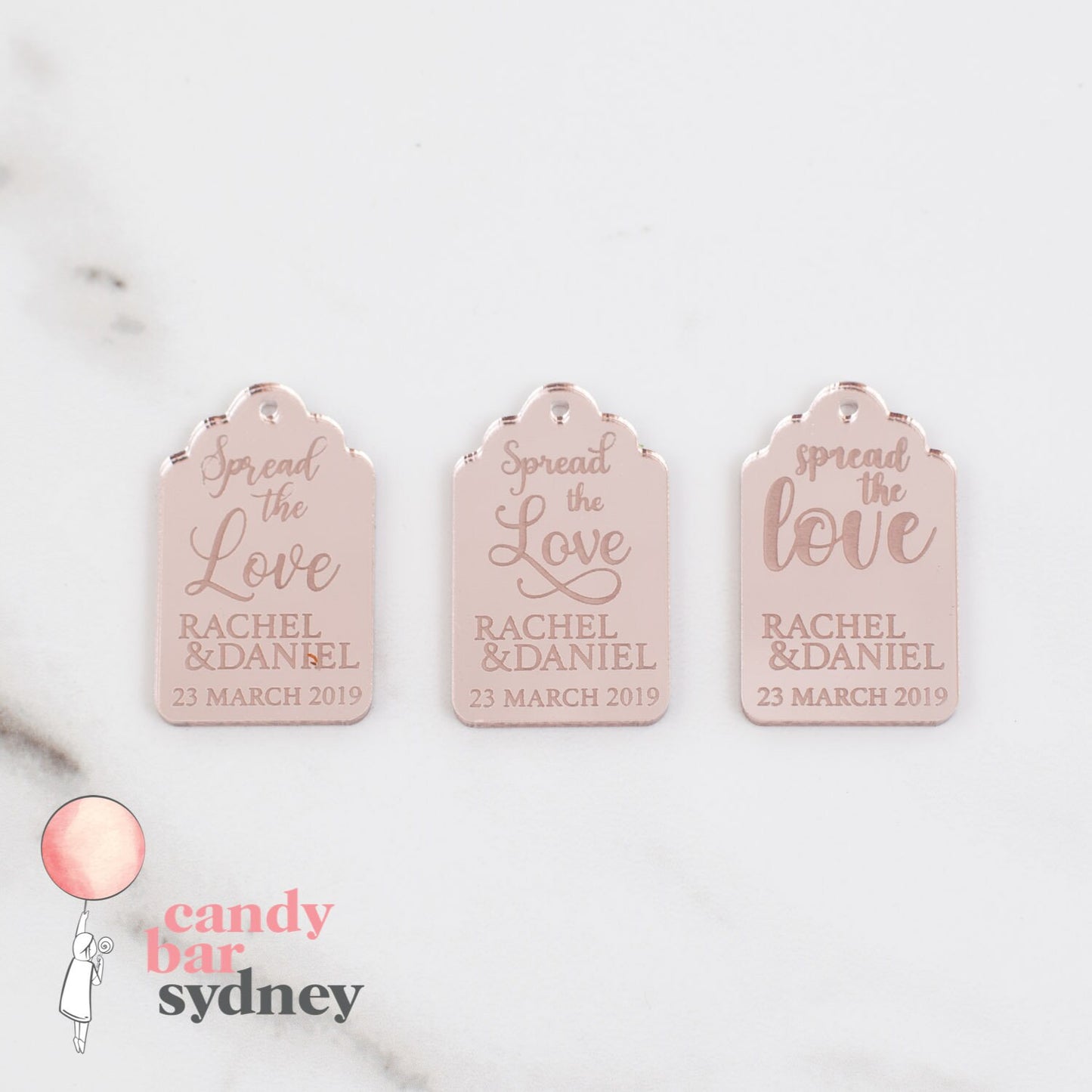 Mini Nutella Custom Bonbonniere Tags - Custom Gifts - Wedding Favours - Letterfy