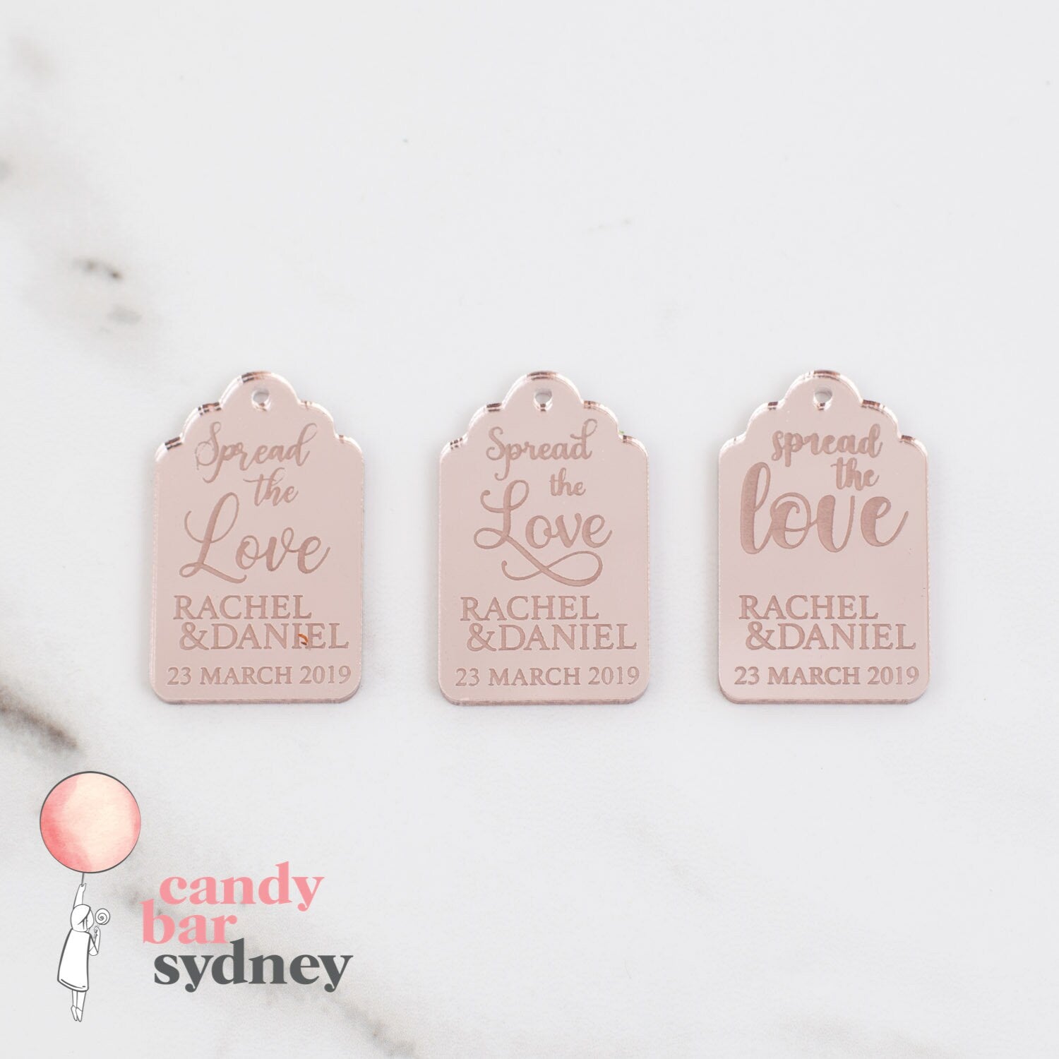 Mini Nutella Custom Bonbonniere Tags - Custom Gifts - Wedding Favours - Letterfy