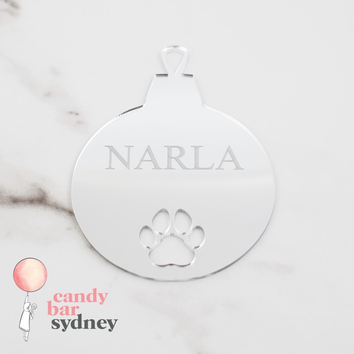 Personalised Christmas Pet Dog Bauble - Custom Decorations - Pet Toys