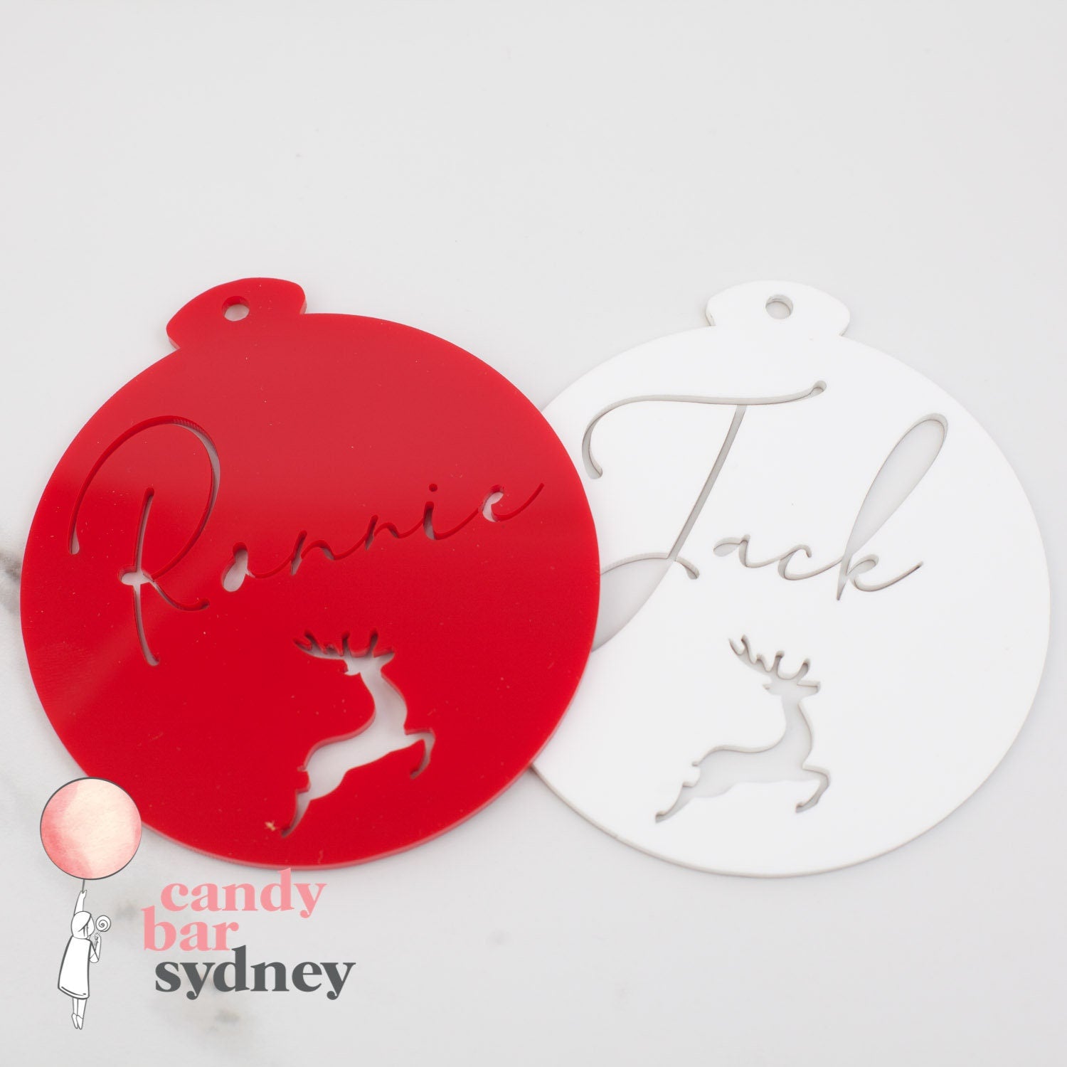 Personalised Christmas Bauble - Christmas Tree Ornaments - Custom Gifts - Letterfy