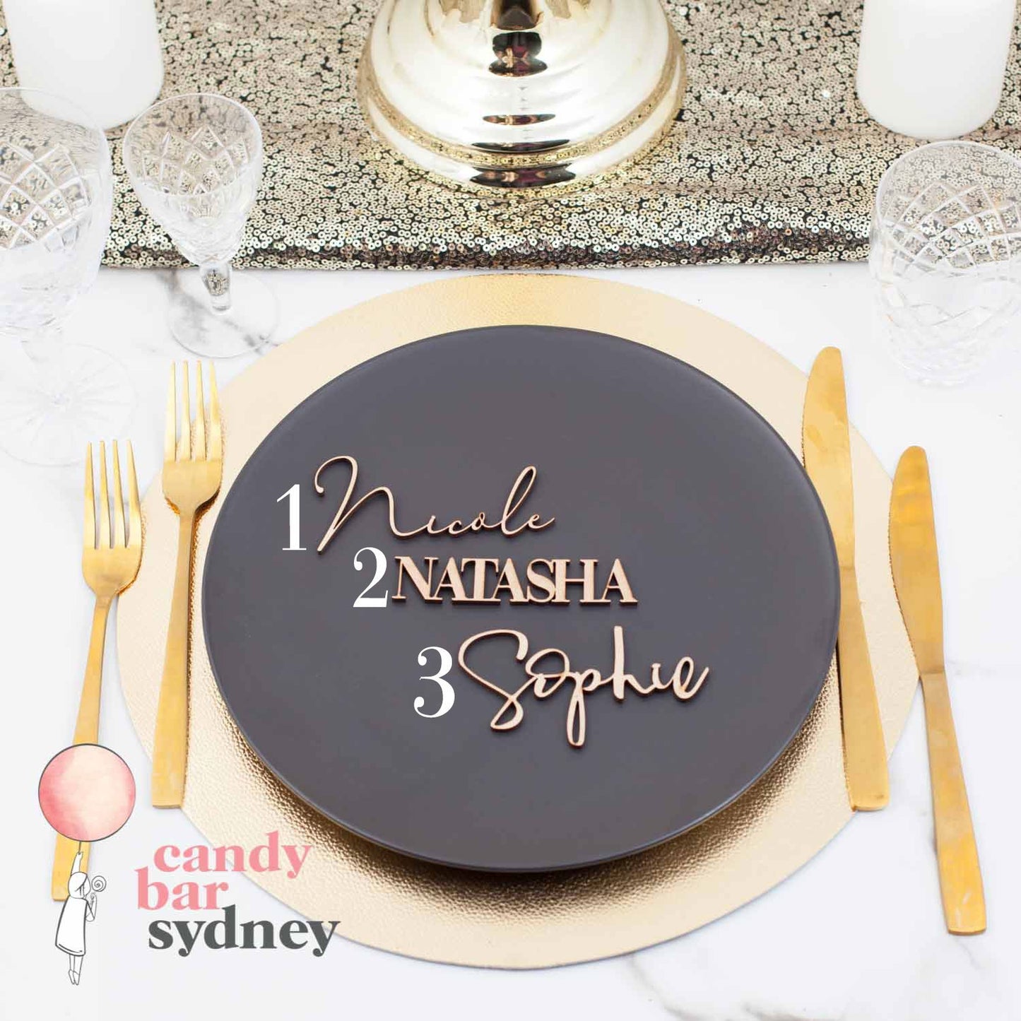 Modern Style Custom Wedding Place Card Names - Wedding Gifts - Name Tags - Letterfy
