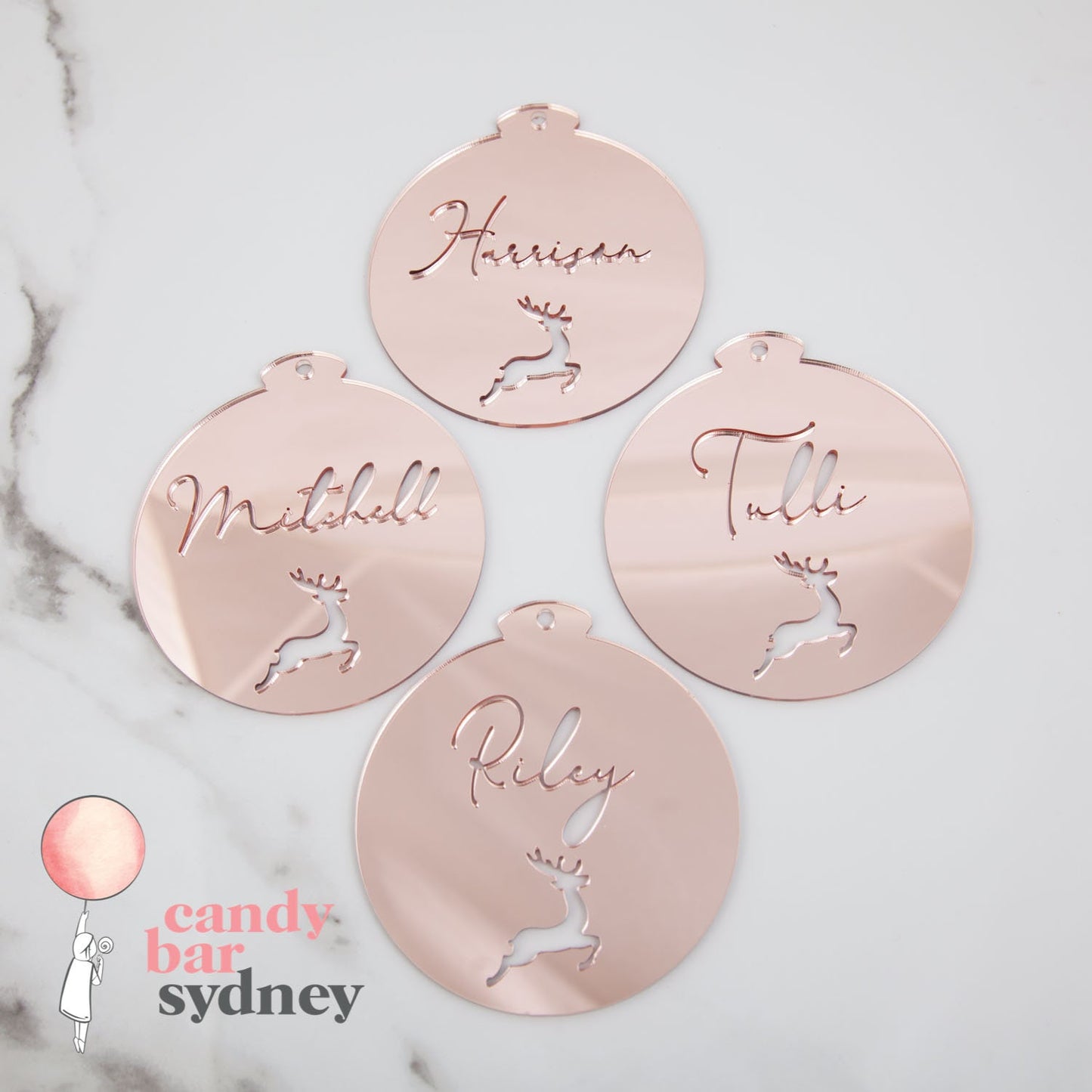 Personalised Christmas Bauble - Christmas Tree Ornaments - Custom Gifts - Letterfy