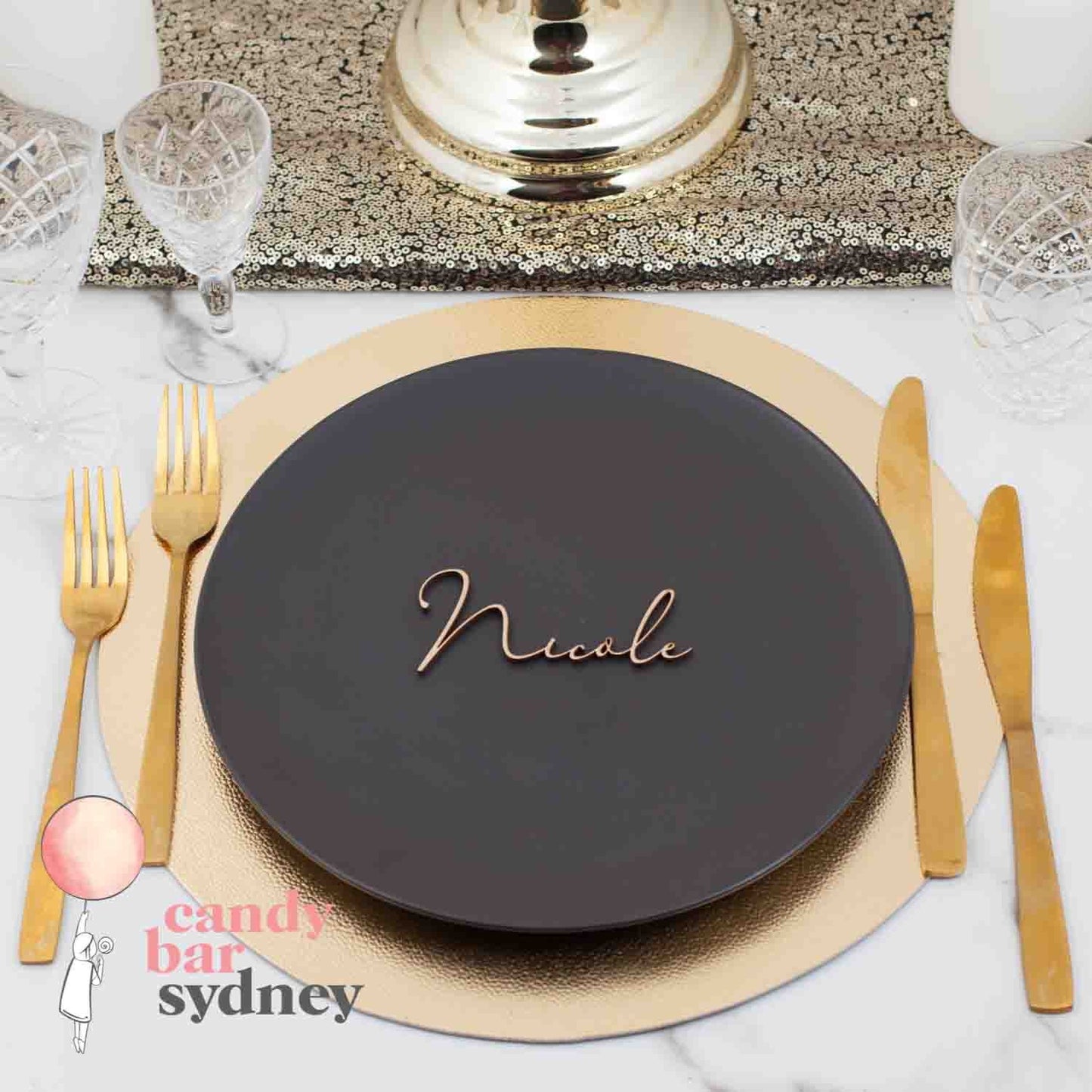 Modern Style Custom Wedding Place Card Names - Wedding Gifts - Name Tags - Letterfy