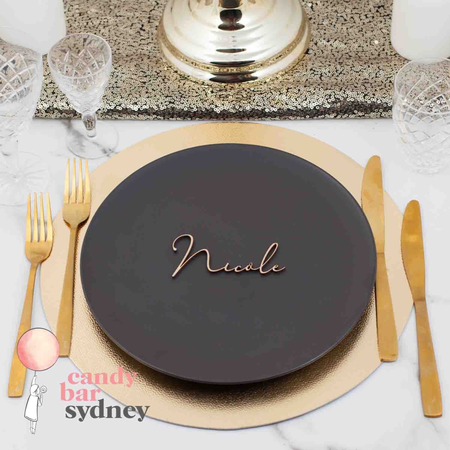 Modern Style Custom Wedding Place Card Names - Wedding Gifts - Name Tags - Letterfy