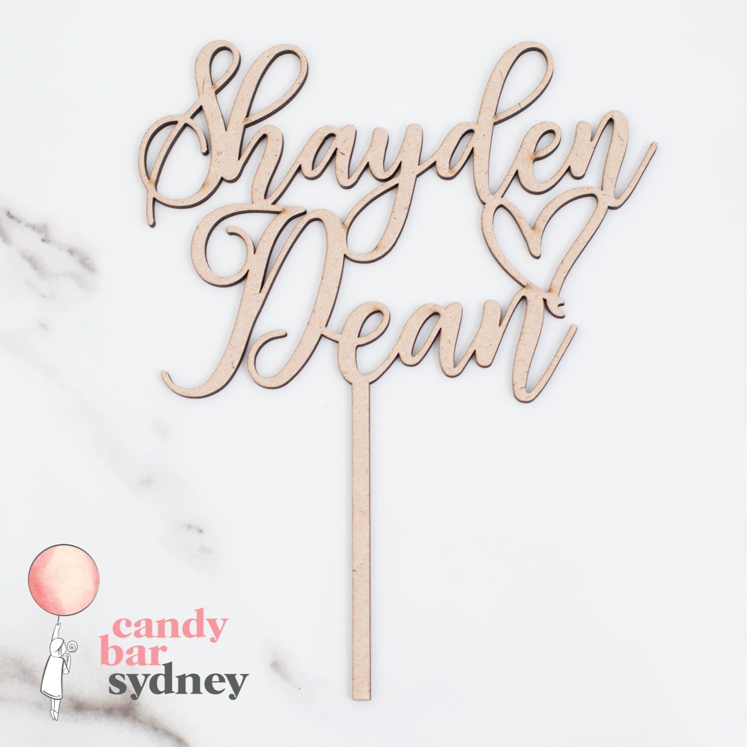 Custom Couple Names Wedding Cake Topper Style 1 - Wedding Cake Decorations - Custom Cake Toppers - Letterfy
