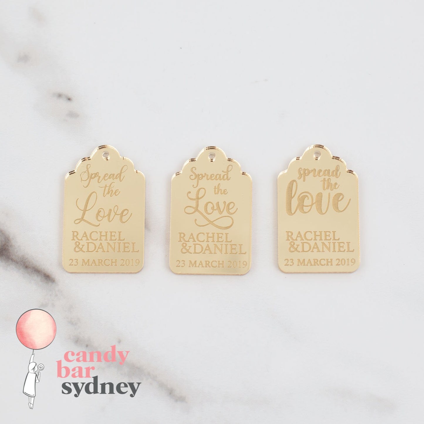 Mini Nutella Custom Bonbonniere Tags - Custom Gifts - Wedding Favours - Letterfy