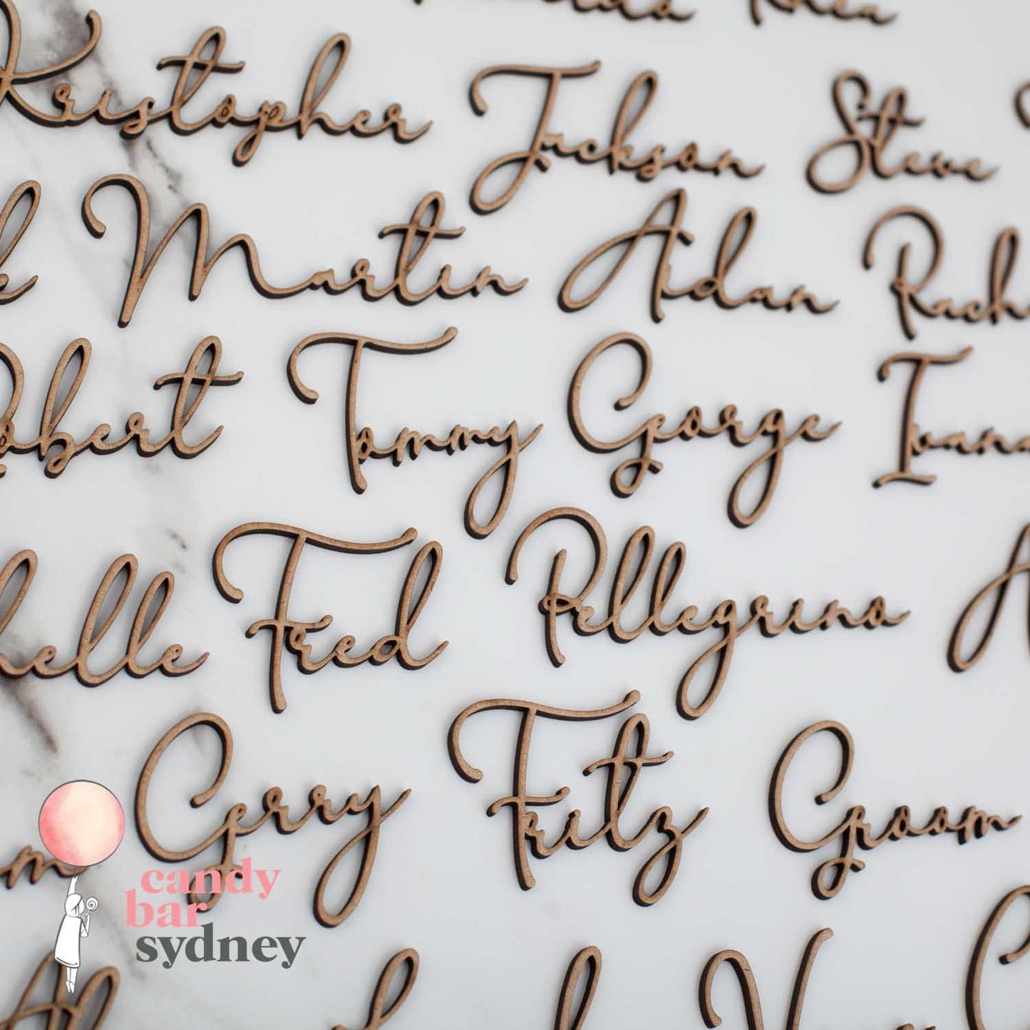 Modern Style Custom Wedding tags