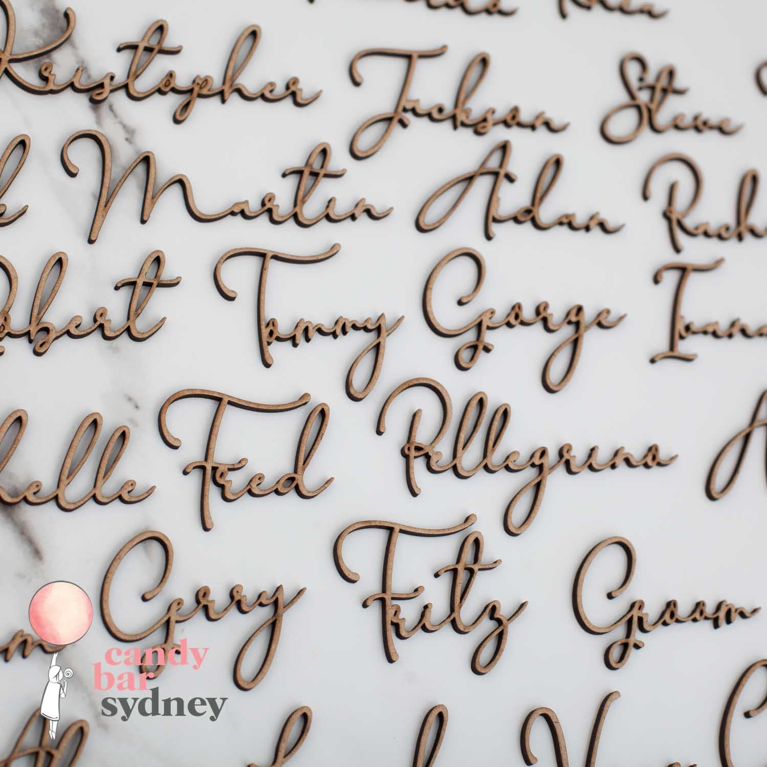 Modern Style Custom Wedding tags