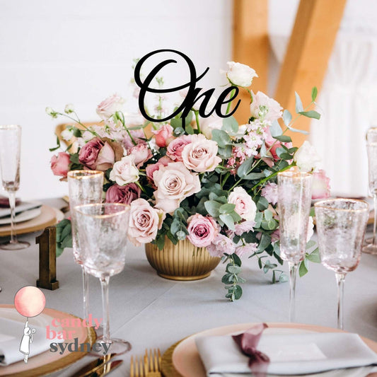 Wedding Table Number - Laser Cut Numbers - Wooden Table Numbers - Style 1 - Letterfy