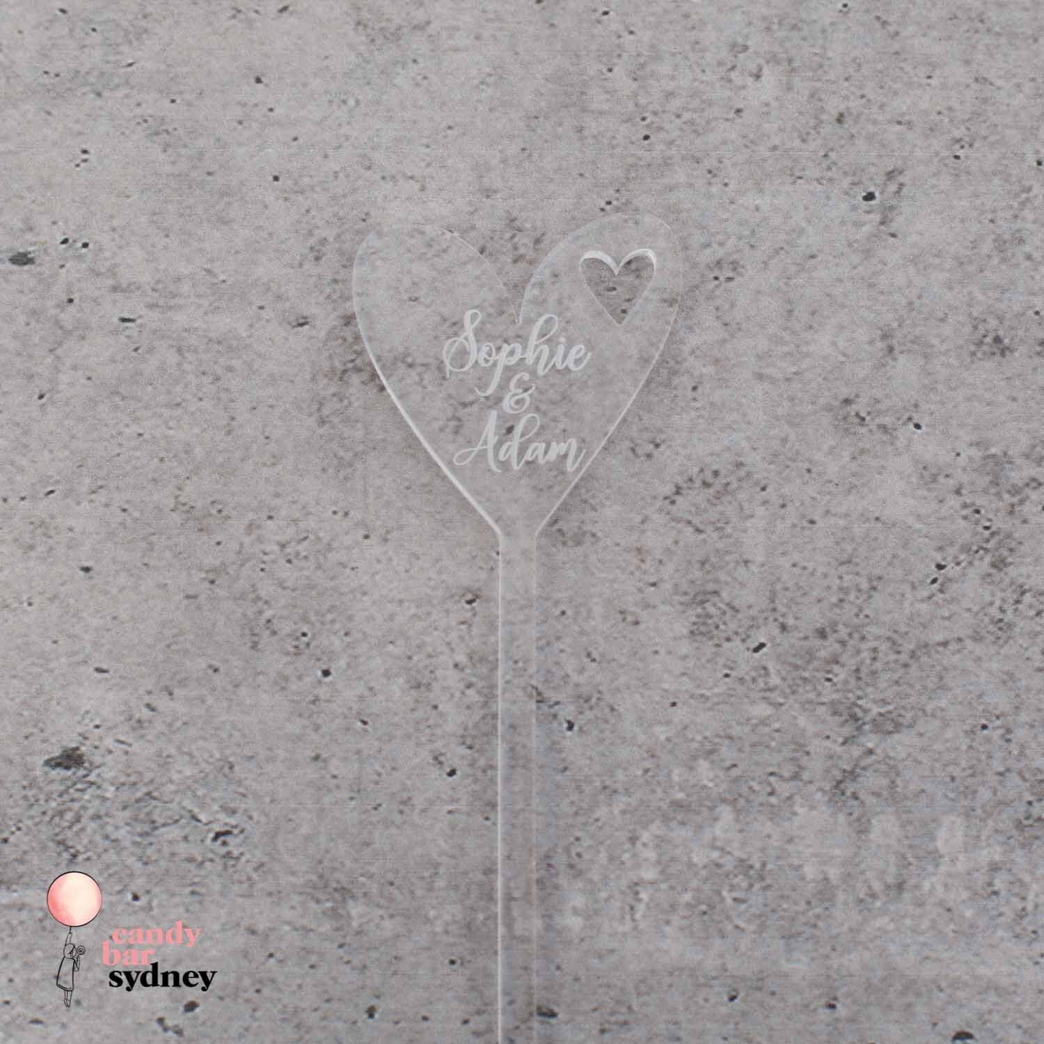 Personalised Drink Stirrers Style 2 - Custom Wedding Gifts - Acrylic Drink Stirrer Swizzle Sticks - Letterfy