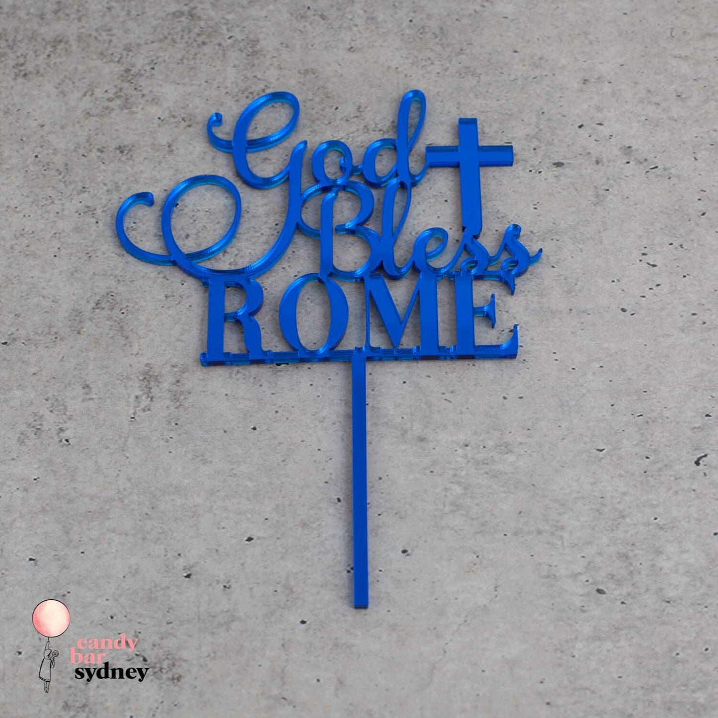 Personalised God Bless Cake Topper - Custom Cake Toppers - Personalised Baptism Cake Topper - Letterfy