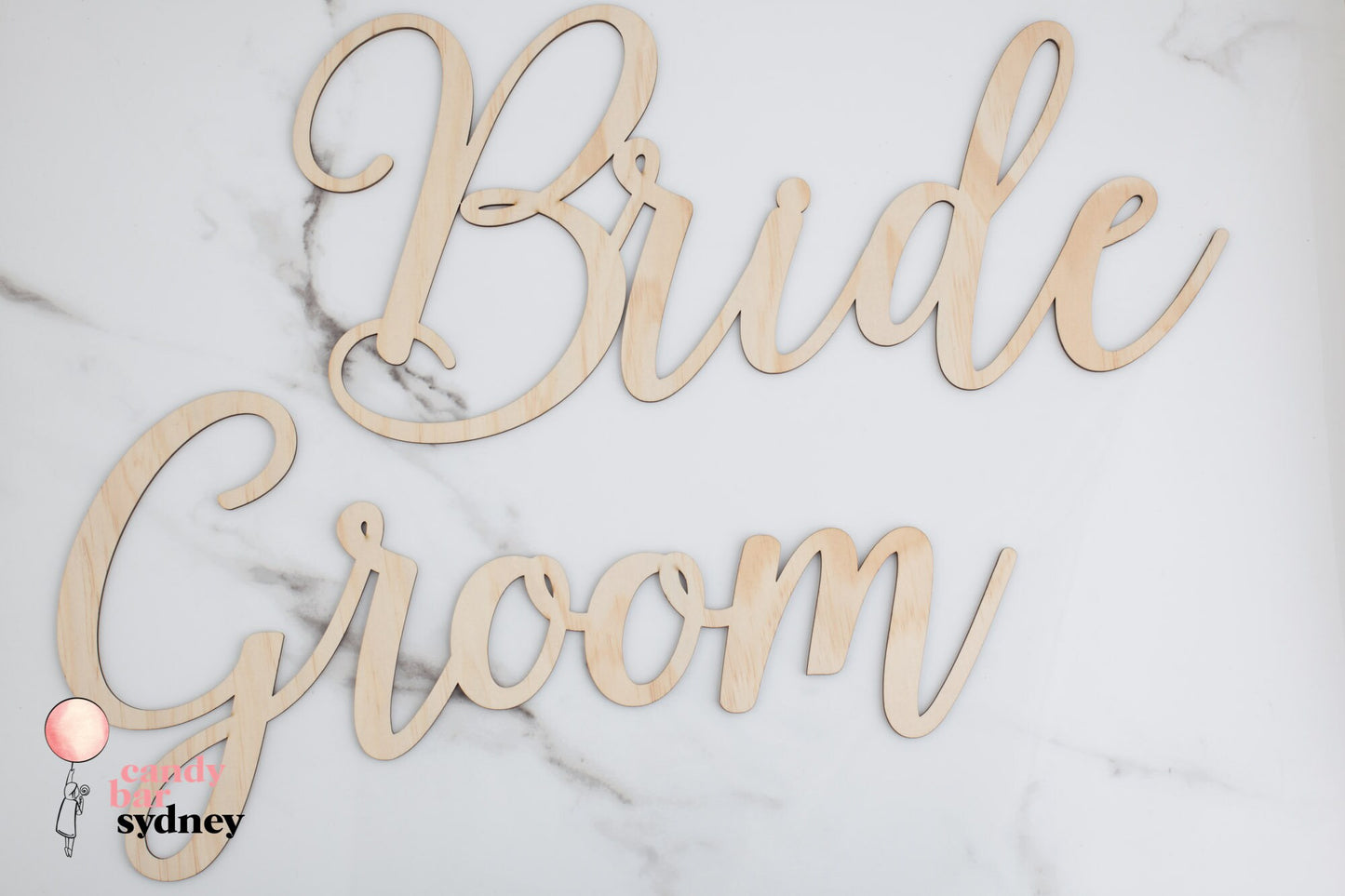 Bride & Groom Signs - Wooden Wedding Signs - Bride and Groom Chair Signs - Letterfy