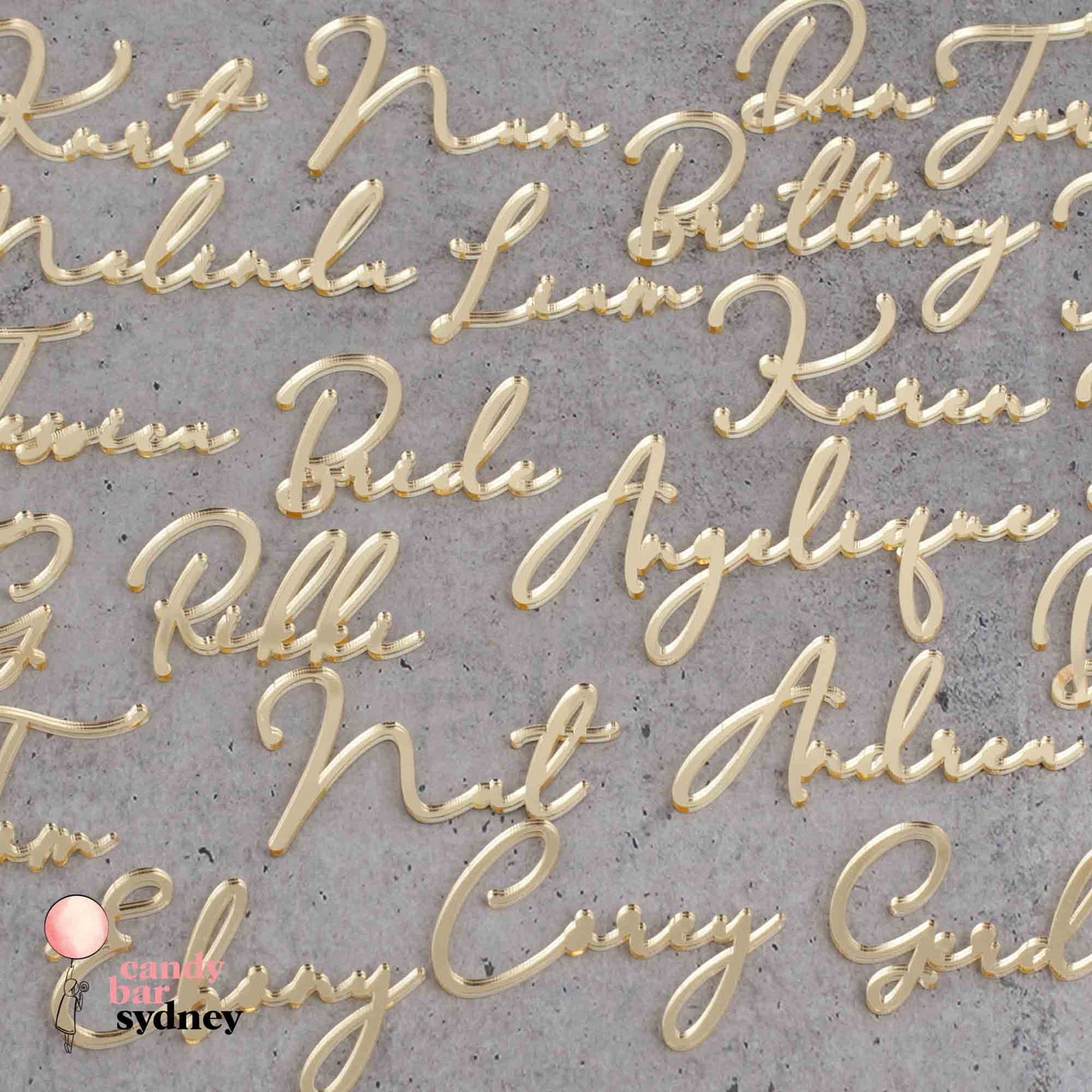 Modern Style Custom Wedding Place Card Names - Wedding Gifts - Name Tags - Style 2 - Letterfy