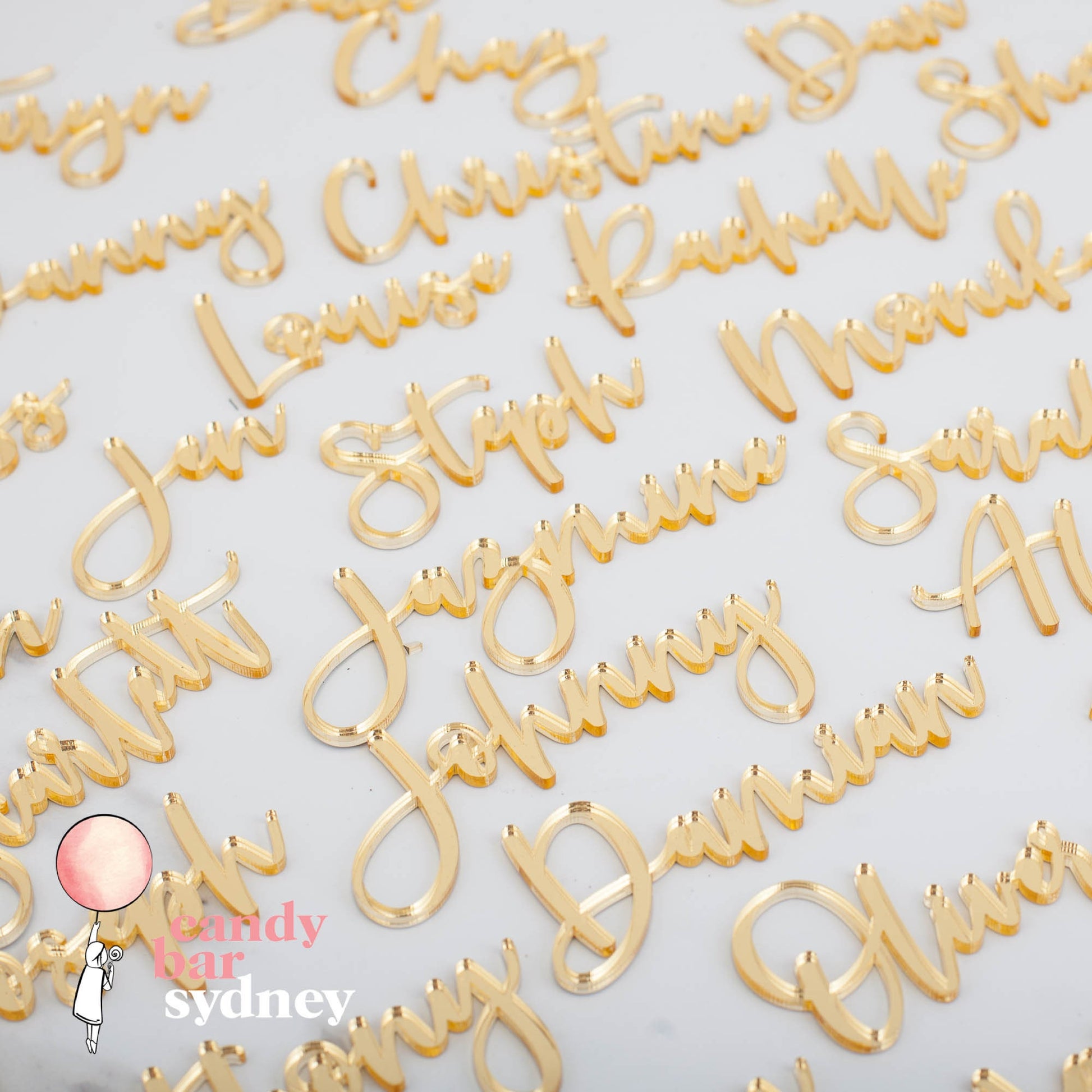 Cursive Custom Wedding Place Card Names - Wedding Gifts - Name Tags - Letterfy