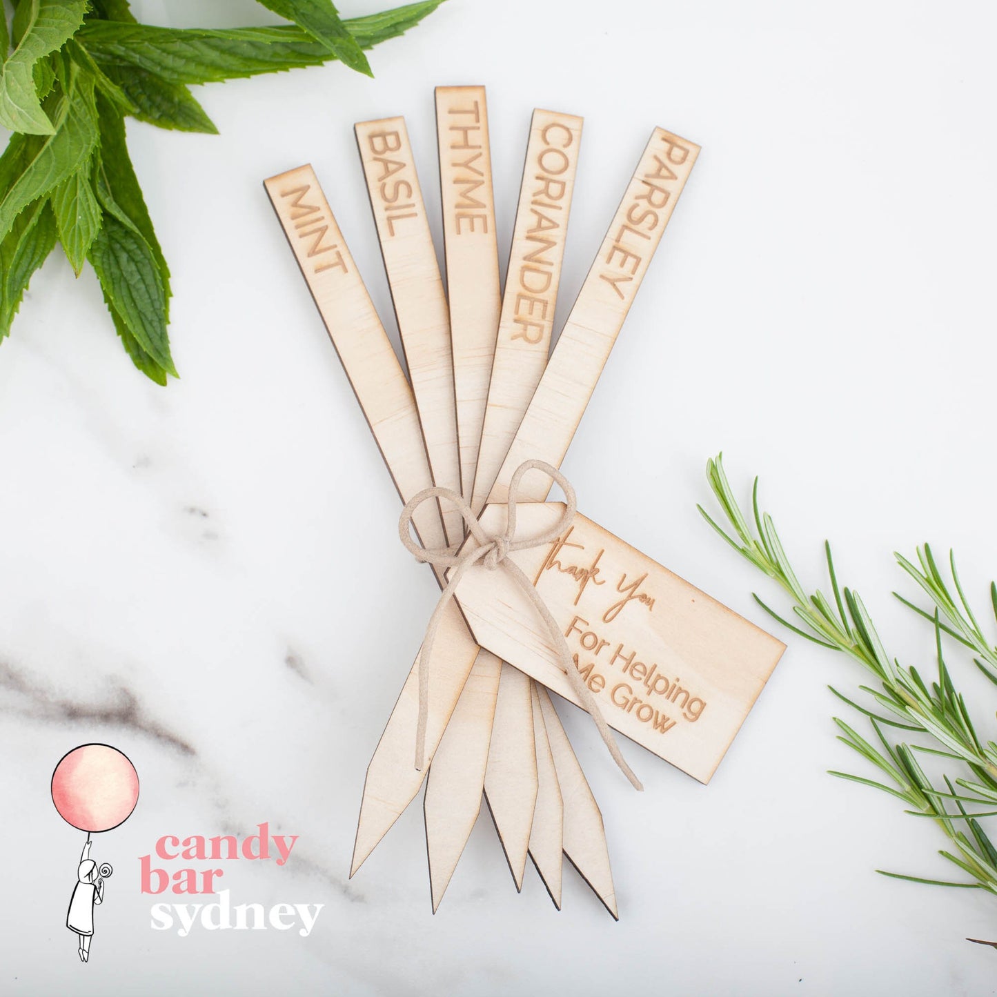 Engraved Garden Stakes - Custom Garden Decorations - Wooden Garden Stakes - Letterfy