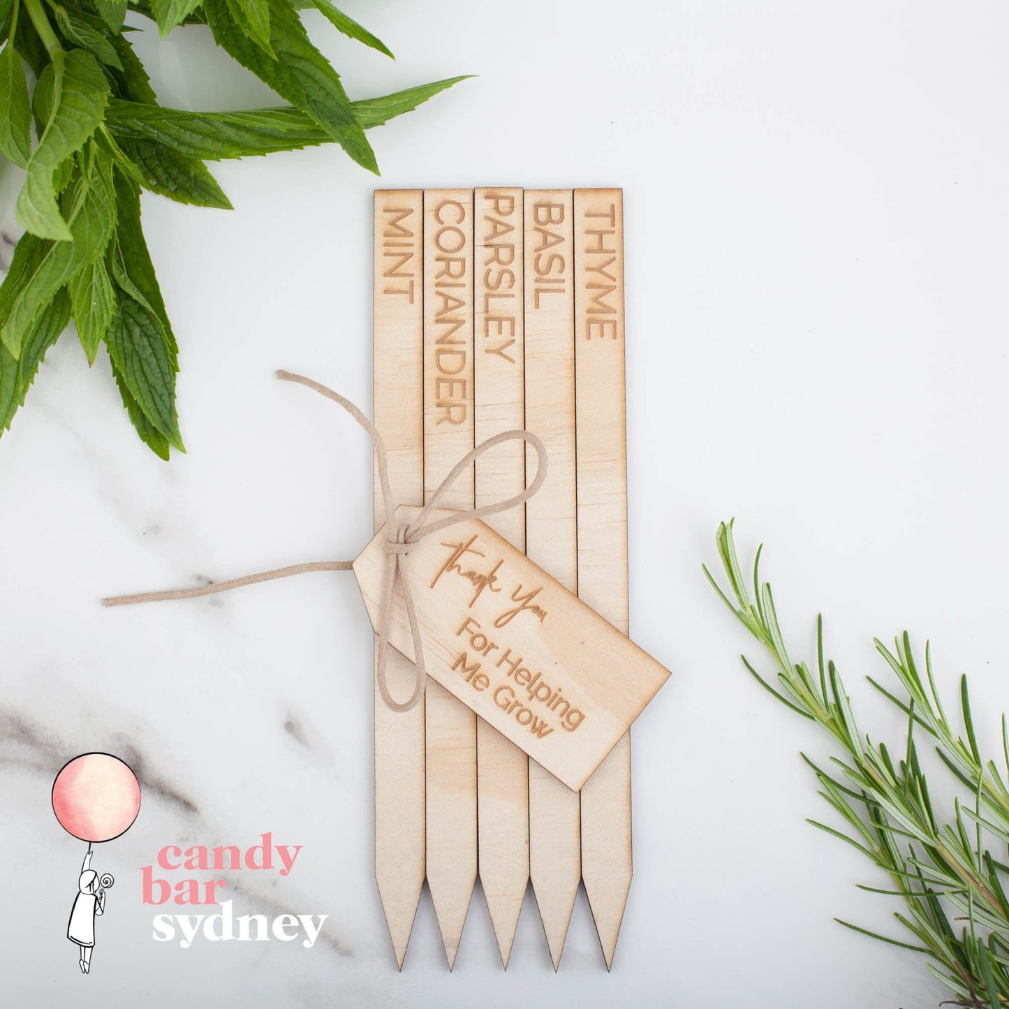 Engraved Garden Stakes - Custom Garden Decorations - Wooden Garden Stakes - Letterfy