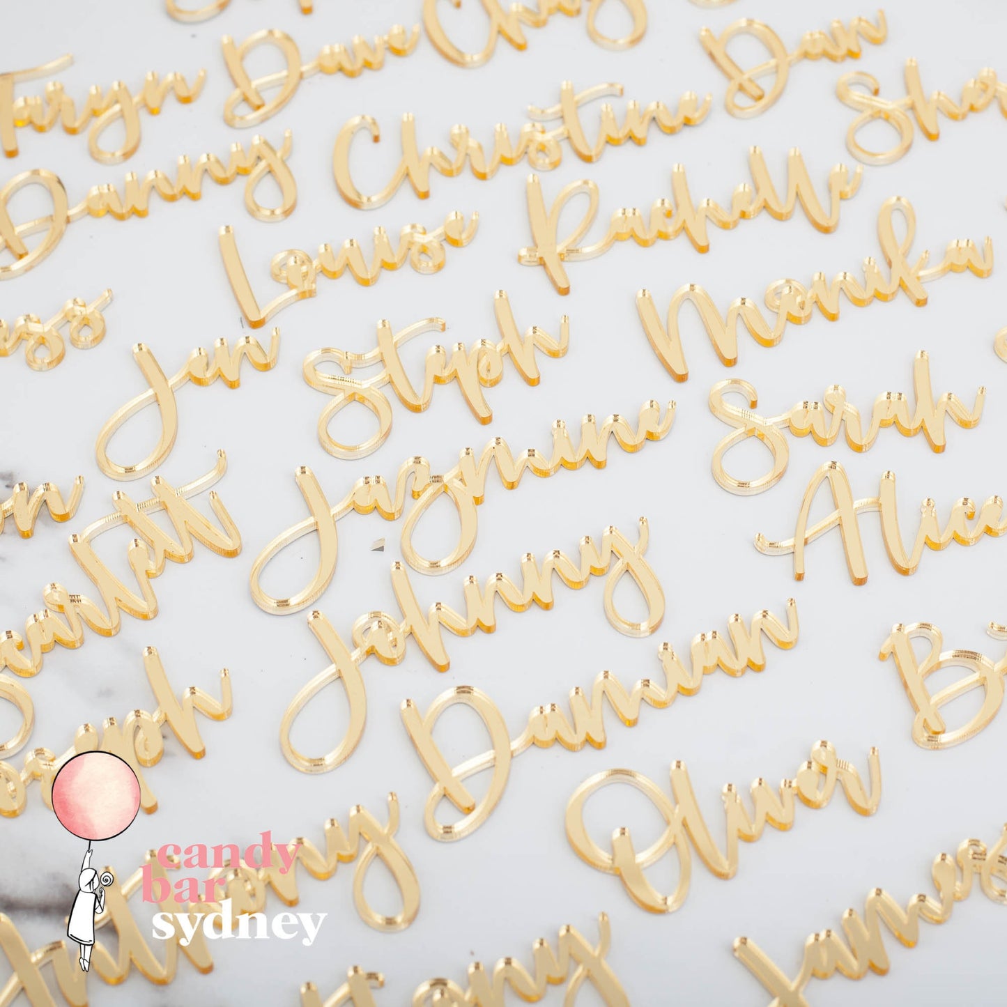 Cursive Custom Wedding Place Card Names - Wedding Gifts - Name Tags - Letterfy