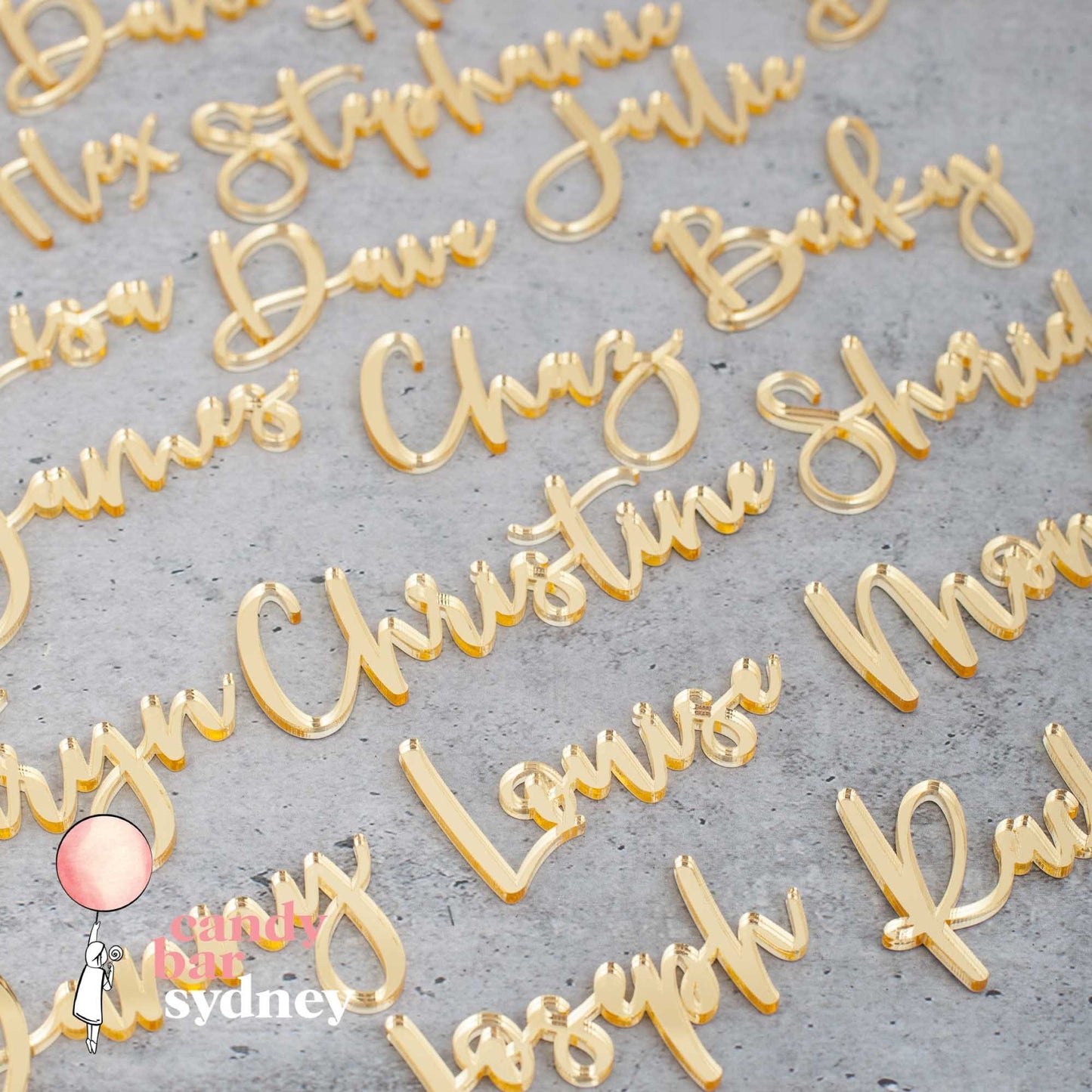 Cursive Custom Wedding Place Card Names - Wedding Gifts - Name Tags - Letterfy