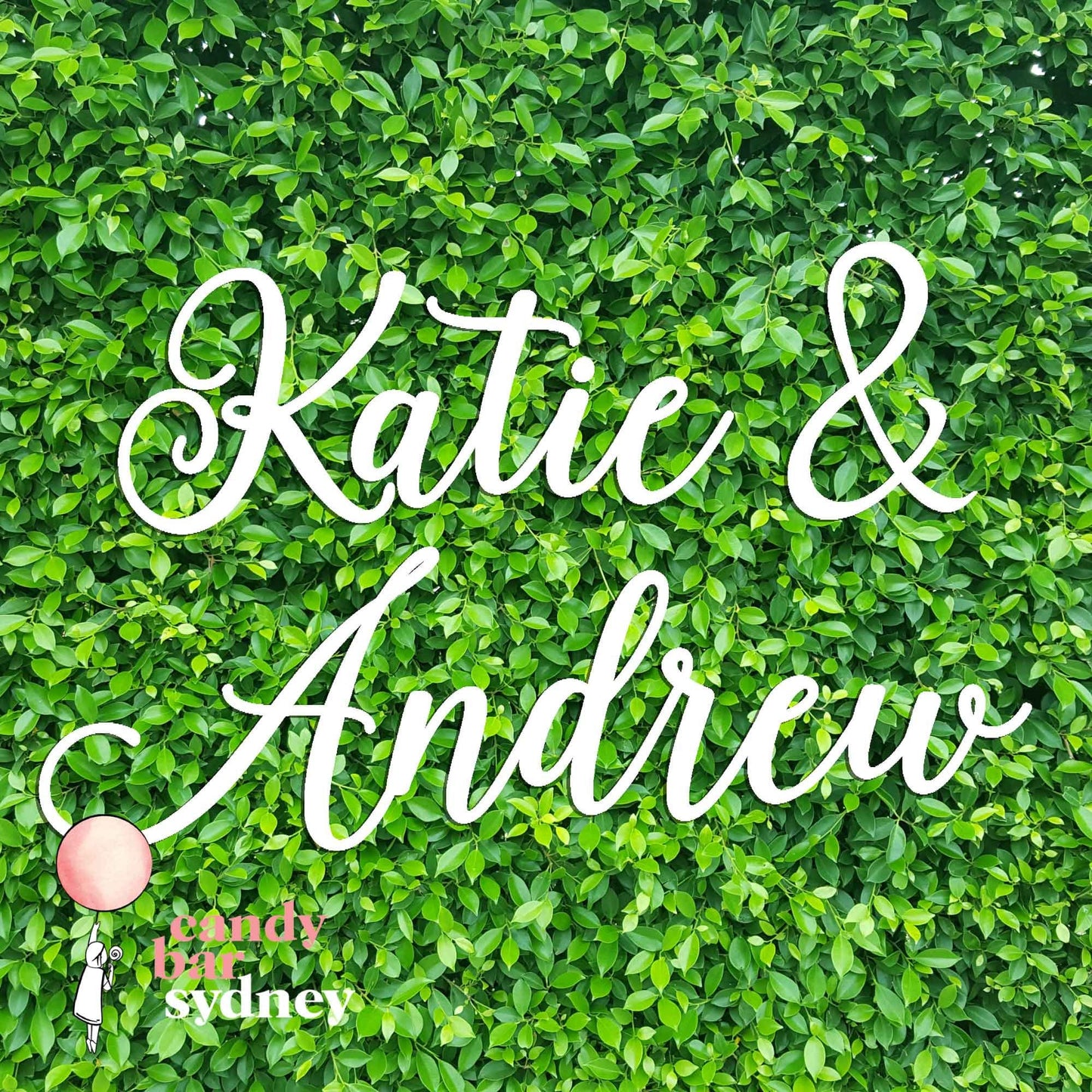 Personalised Wedding Backdrop Sign - Acrylic Custom Couples Name Script Plaque - Custom Wedding Decor - Personalised Couple Name Signs - Letterfy