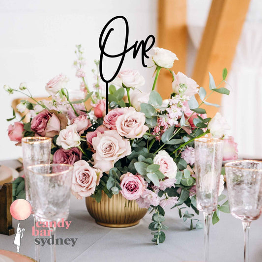 Wedding Table Number - Laser Cut Numbers - Wooden Table Numbers - Style 4 - Letterfy