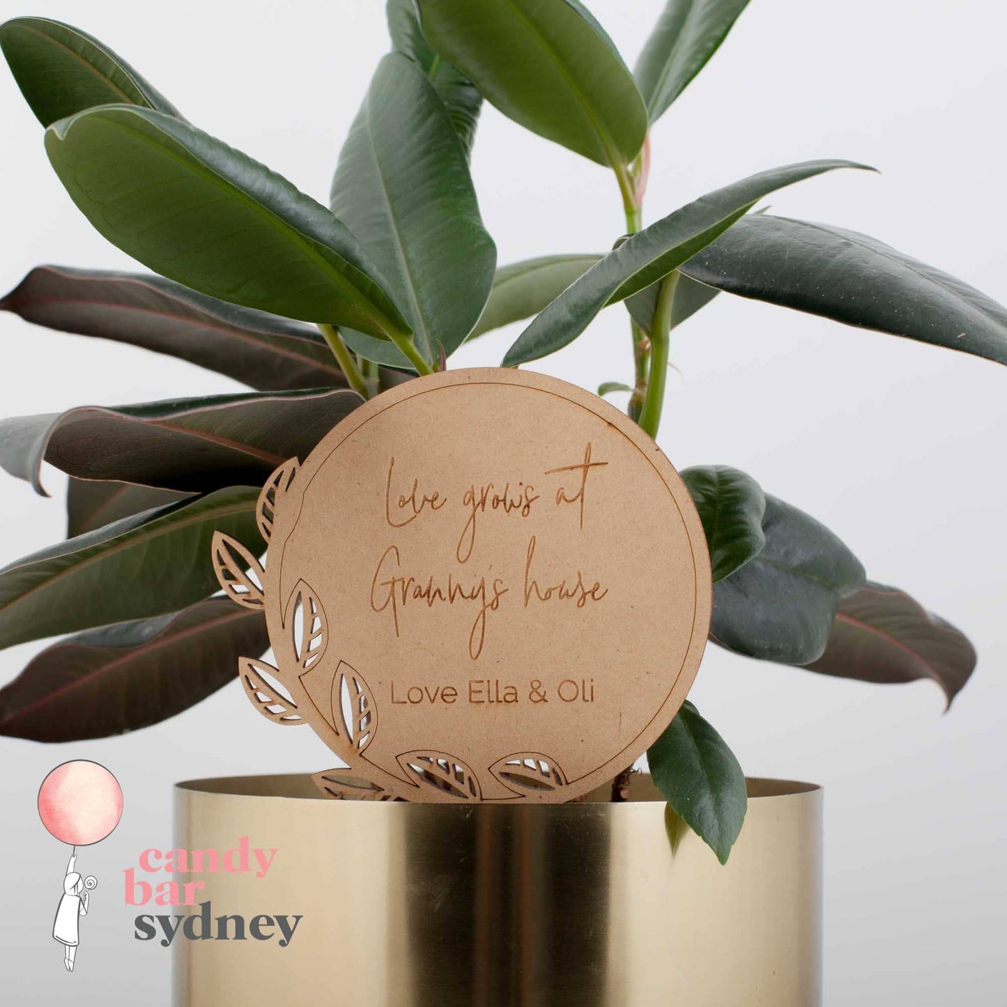 Love Grows at Nanny's House Planter Stick Style 2 - Custom Mother's Day Gift - Personalised Mother's Day Presents - Letterfy