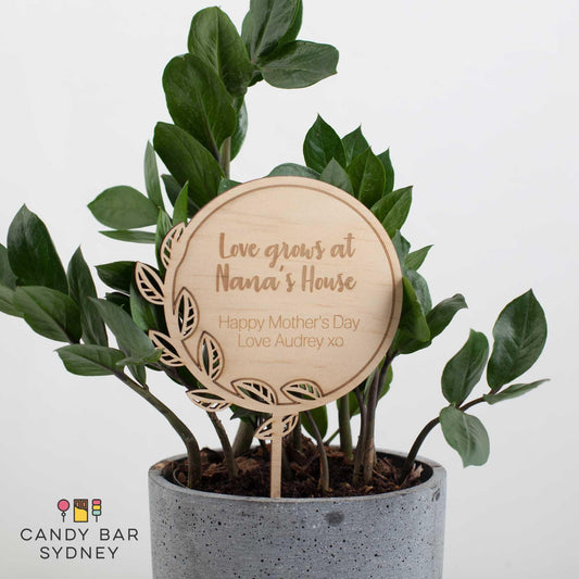 Custom Grandmother Mothers Day Gift - Personalised Mother's Day Planter Stick - Personalised Mother's Day Presents - Letterfy