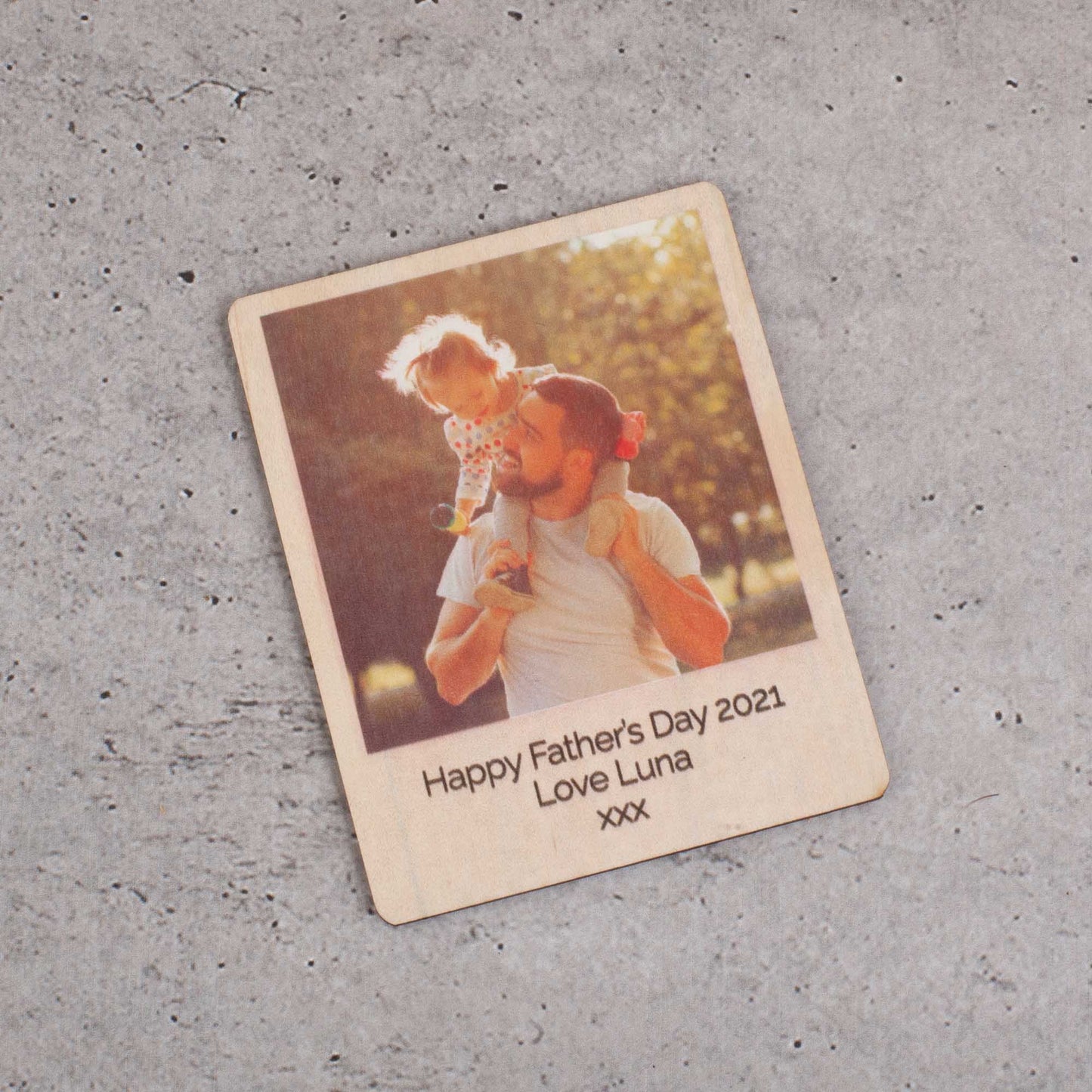 Father's Day Polaroid Magnet - Fathers Day Gift - Personalised Photo Fridge Magnet - Grandpa Gift - Letterfy