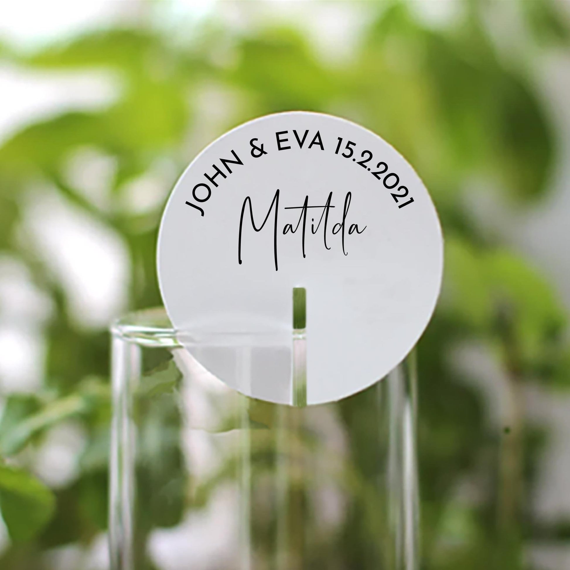 Stemless Drink Tags - Individual Names Style 3 - Letterfy