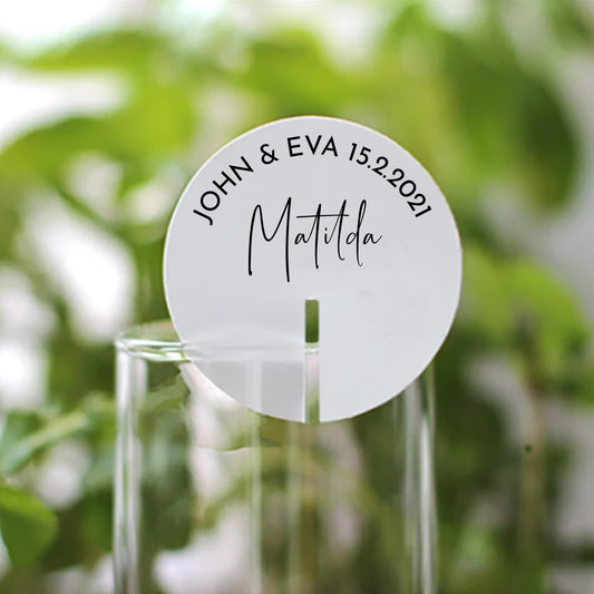 Stemless Drink Tags - Individual Names Style 3 - Letterfy