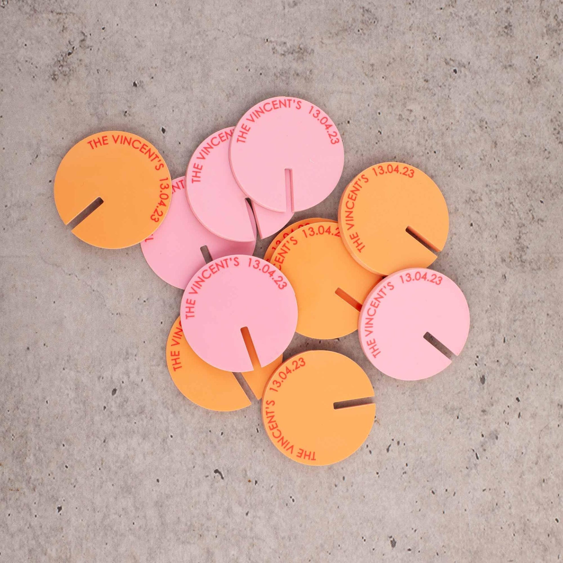 Personalised Stemless Drink Tags - Single Message Style 1 - Letterfy