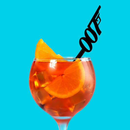 James Bond 007 Drink Stirrers - Acrylic Drink Stirrer Swizzle Sticks - Letterfy