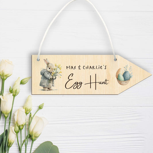 Personalised Easter Egg Hunt Sign - Style 1 - Letterfy