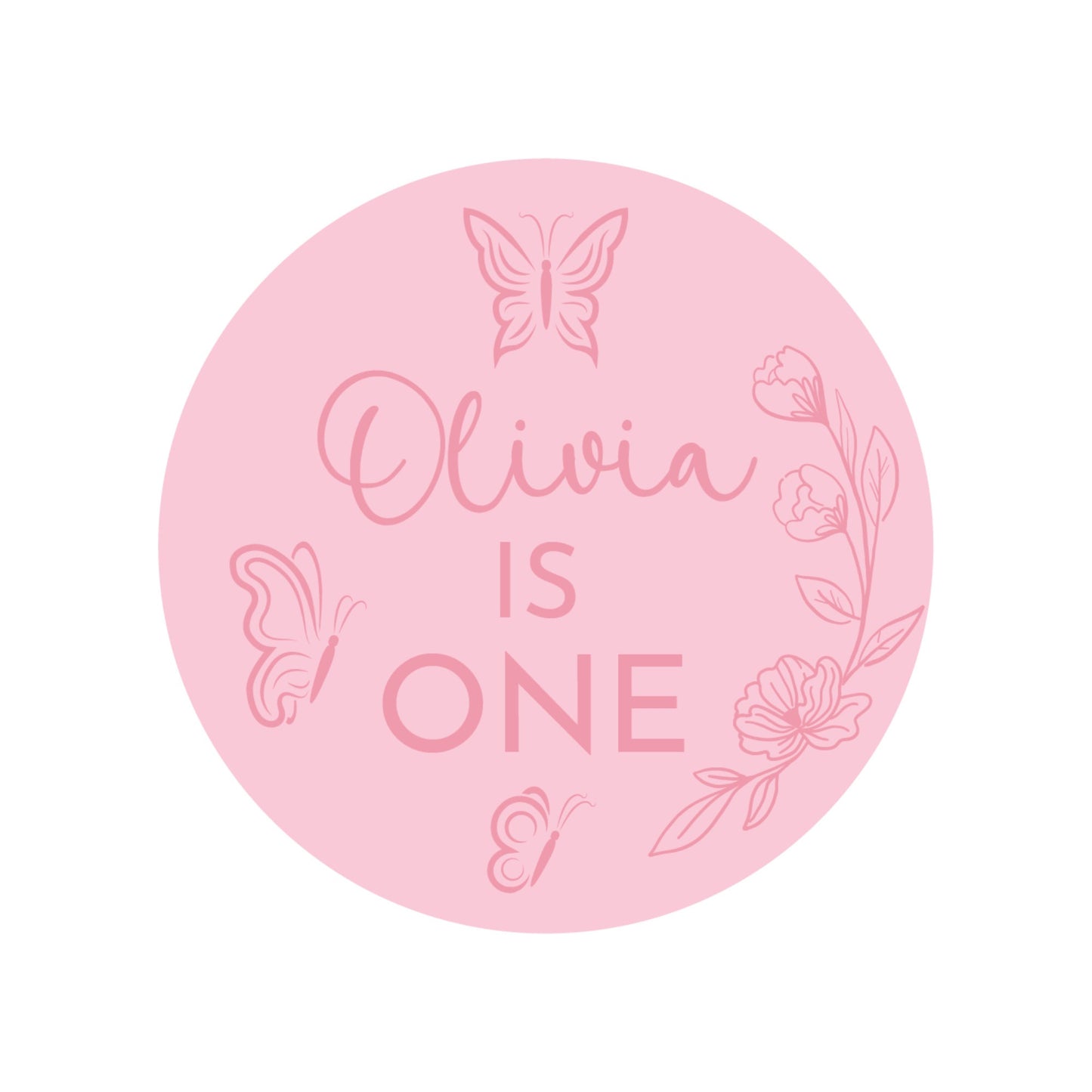 Personalised Butterfly Cake Toppers - Butterfly Cupcake Toppers - Butterfly Cookie Stamps - Letterfy