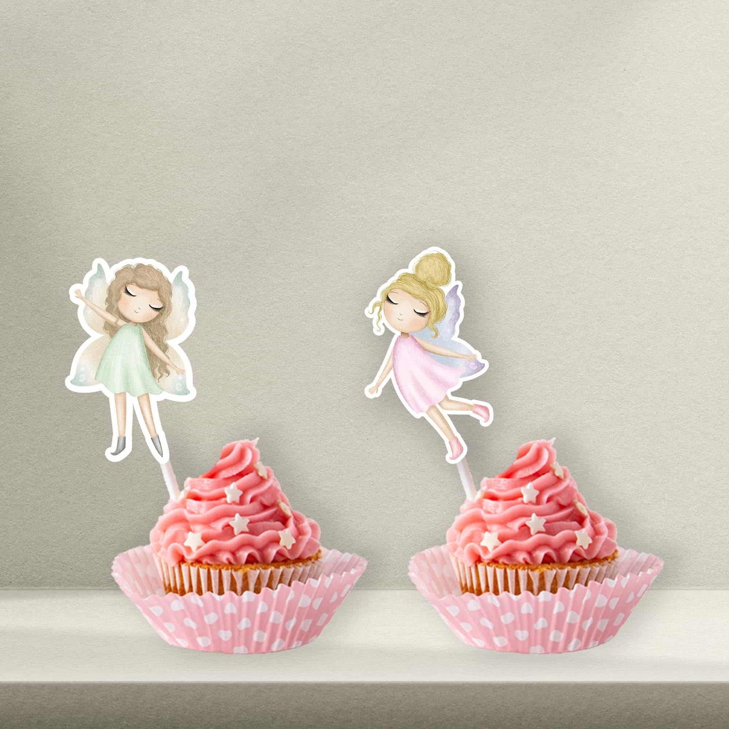 Personalised Fairy Cake Toppers - Fairy Cupcake Toppers - Fairy Cookie Stamps - Letterfy