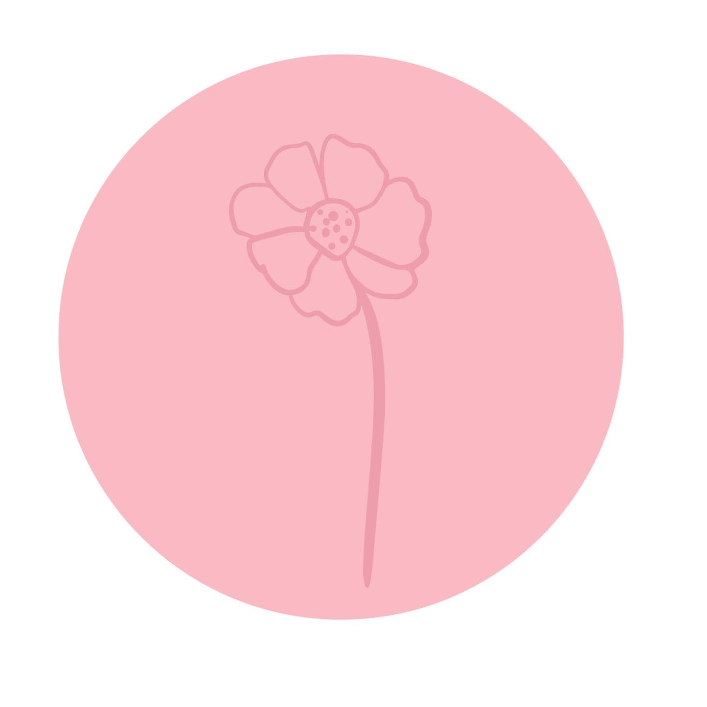 Personalised Flower Cake Toppers - Flower Cupcake Toppers - Flower Cookie Stamps - Letterfy