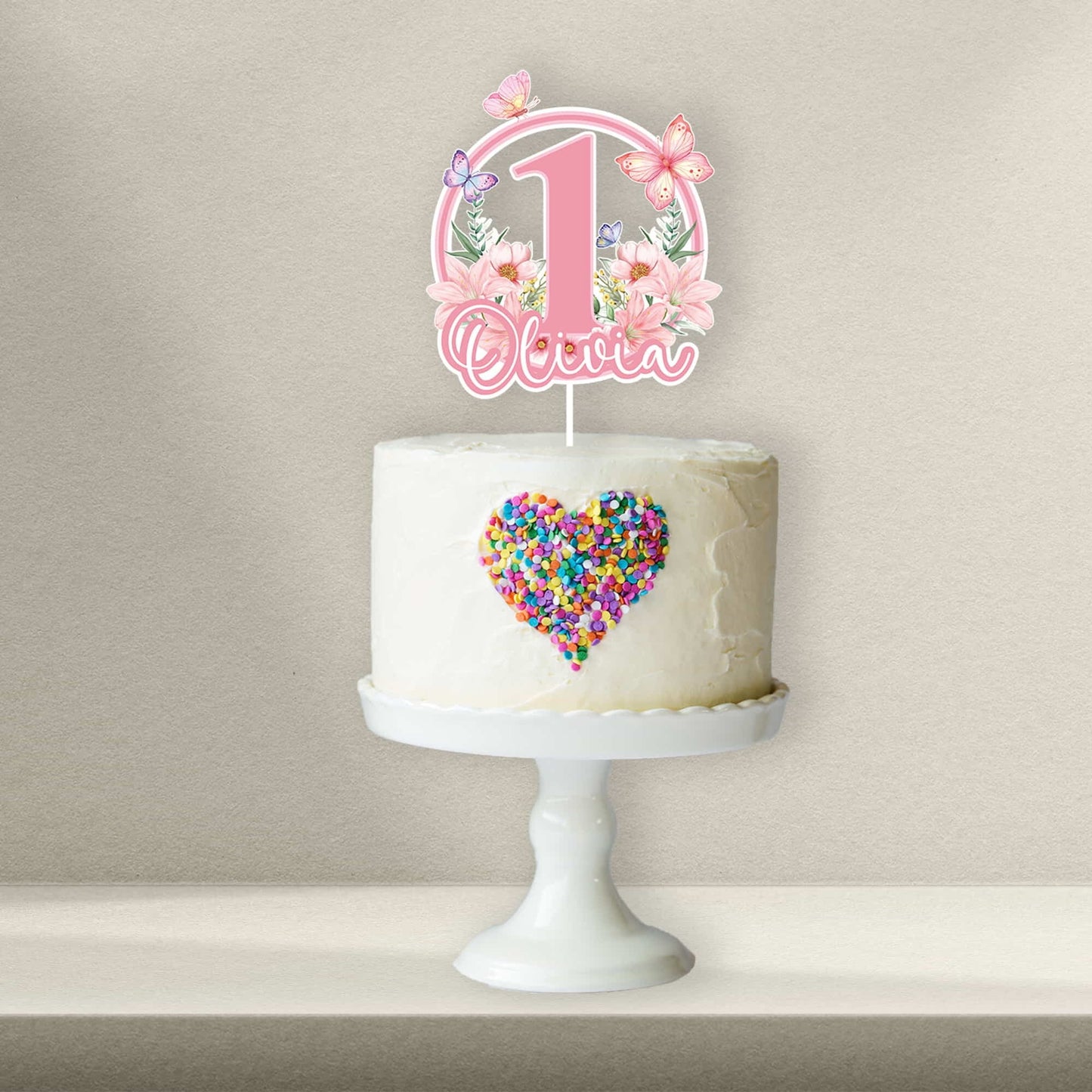 Personalised Butterfly Cake Toppers - Butterfly Cupcake Toppers - Butterfly Cookie Stamps - Letterfy