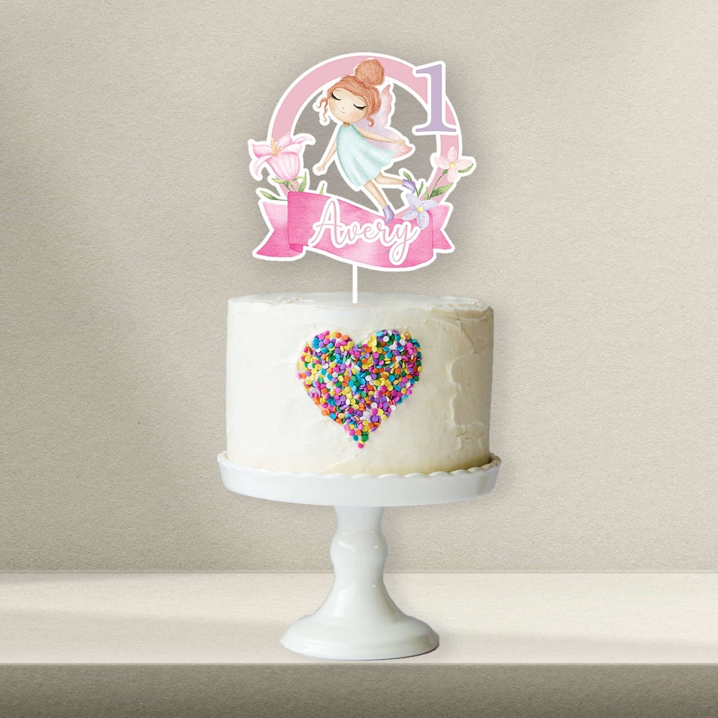 Personalised Fairy Cake Toppers - Fairy Cupcake Toppers - Fairy Cookie Stamps - Letterfy