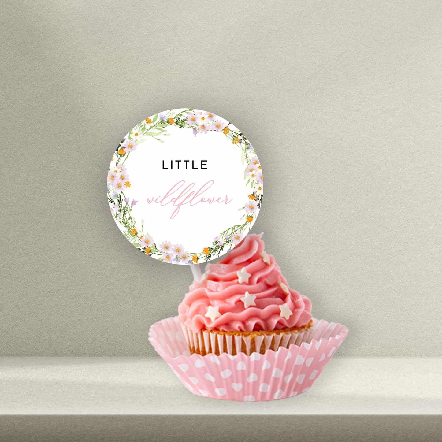 Personalised Flower Cake Toppers - Flower Cupcake Toppers - Flower Cookie Stamps - Letterfy