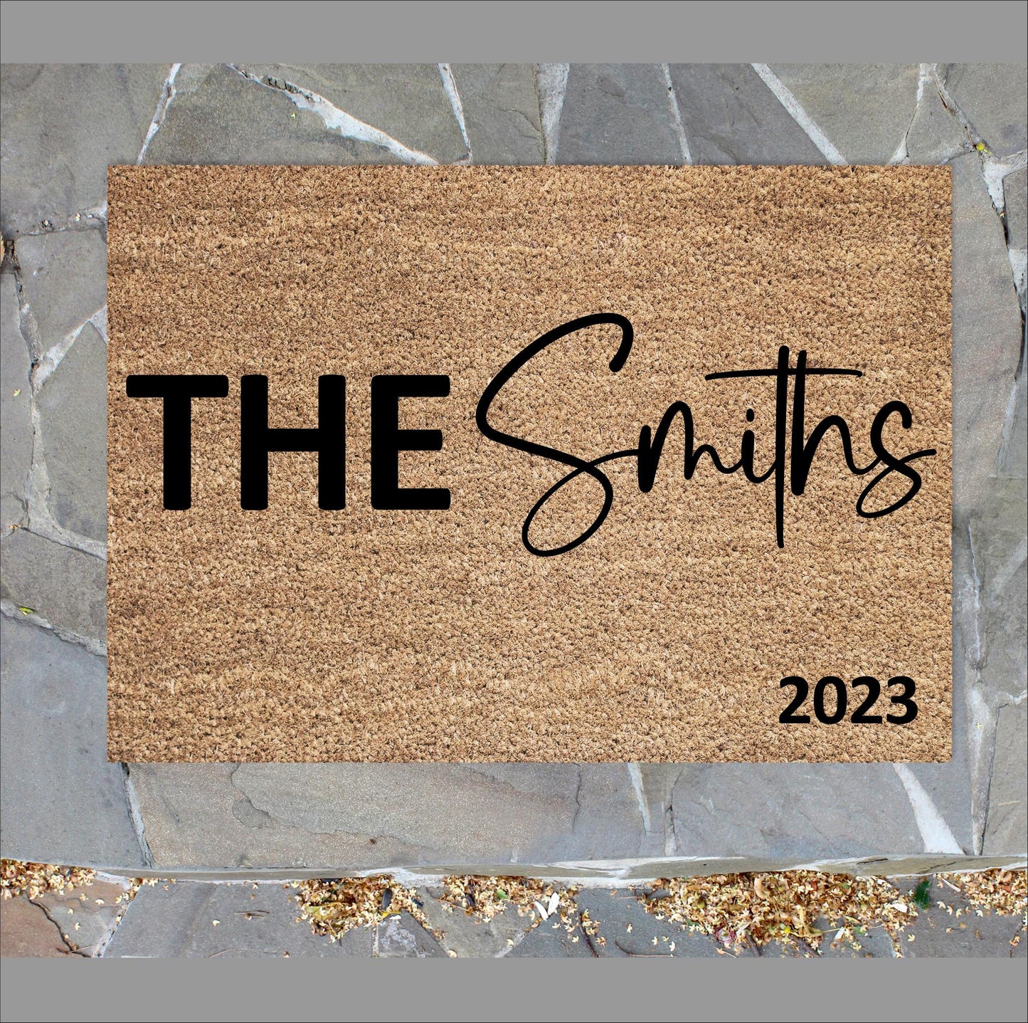 Personalised Family Name Doormat | Custom Established Welcome Mat