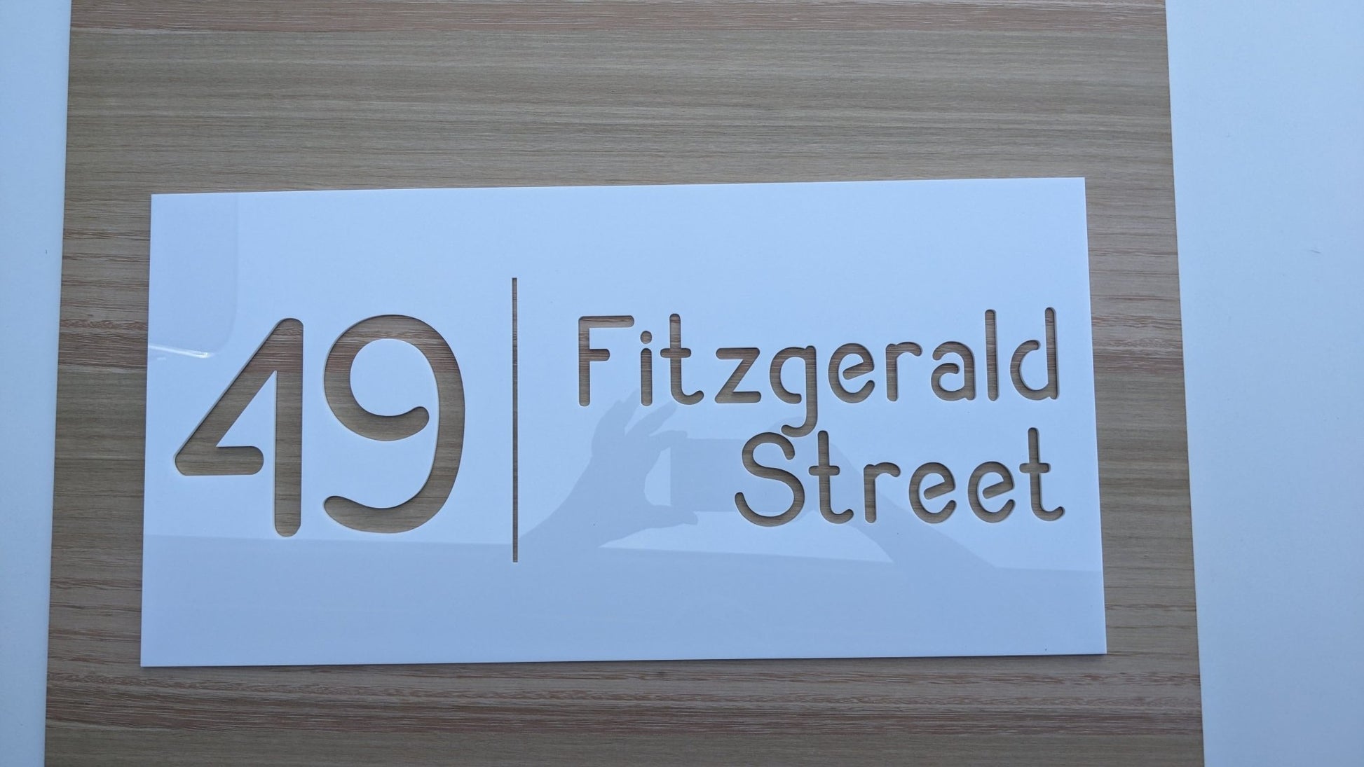 House Number Address Sign | Personalised House street sign - PersonalisedSigns